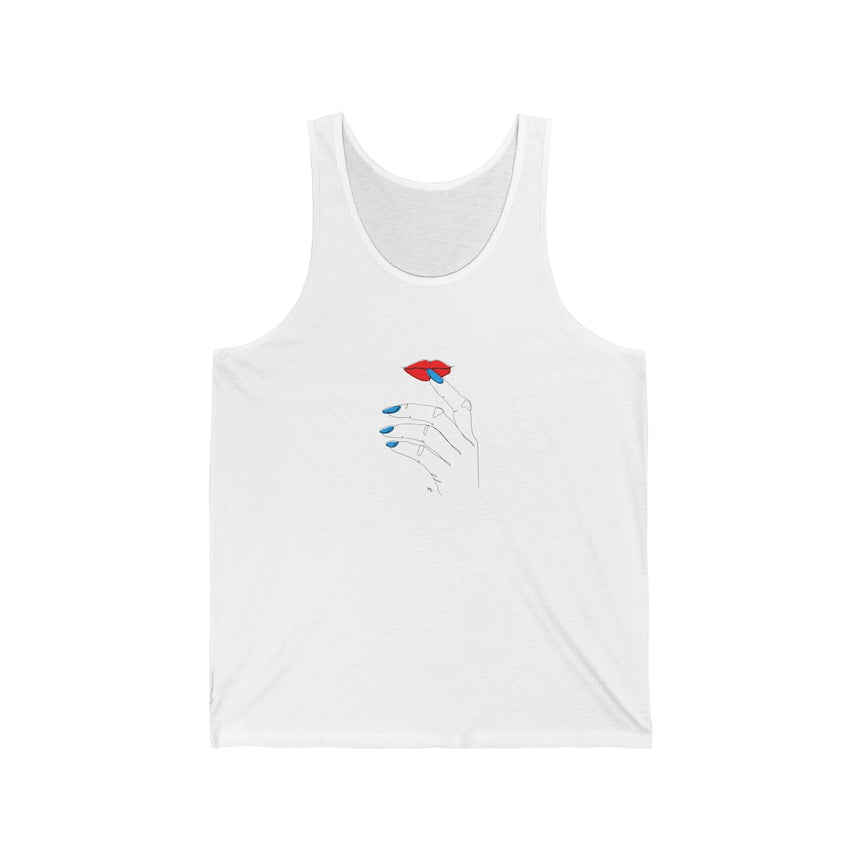 Nail Line Art - Jersey Tank Top