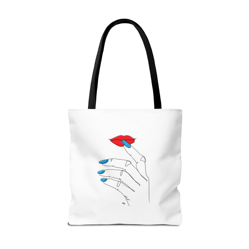 Nail Line Art Tote Bag