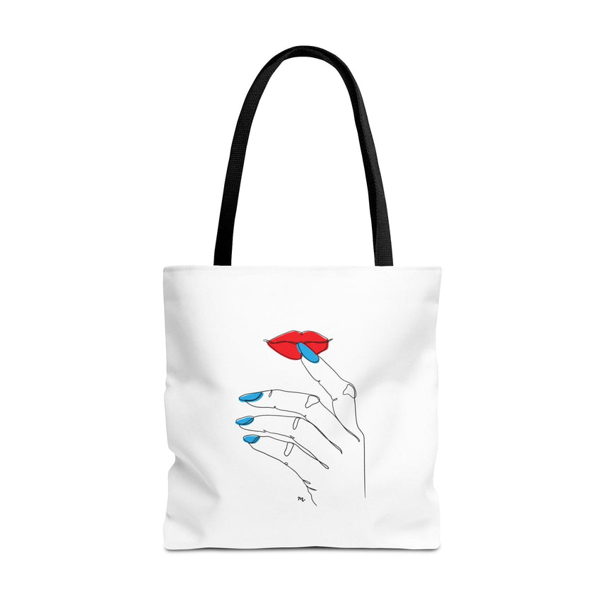 Nail Line Art Tote Bag