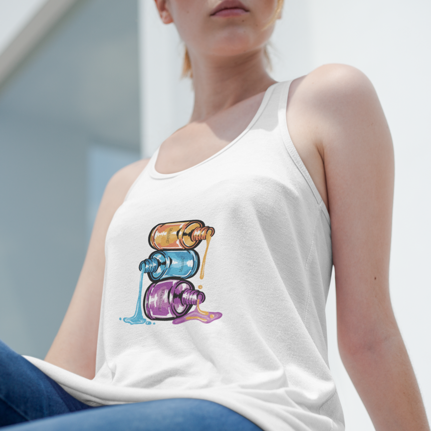 Nail Polish Bottles - Jersey Tank Top