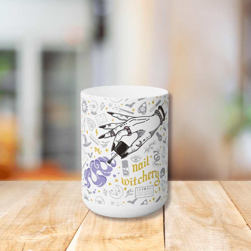 Nail Witchery Ceramic Coffee Mug 15oz