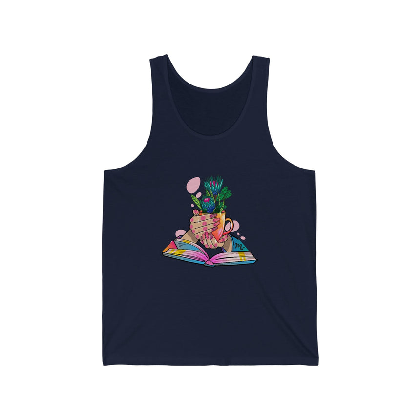 Plants, Books and Nails - Jersey Tank Top