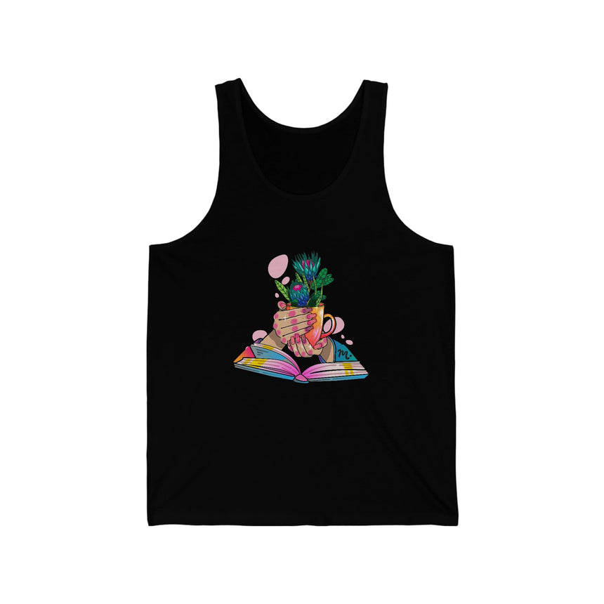 Plants, Books and Nails - Jersey Tank Top