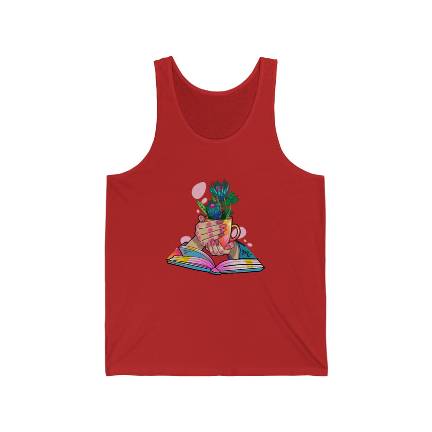 Plants, Books and Nails - Jersey Tank Top