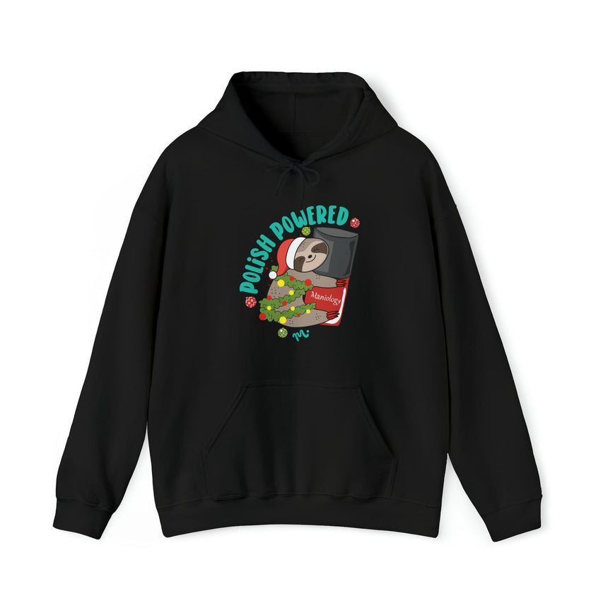 Polish Powered Sloth - Heavy Blend Hoodie Sweatshirt