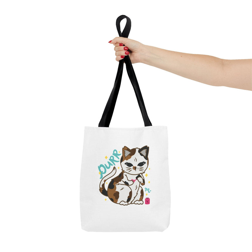 PURR Cat & Nails Tote Bag