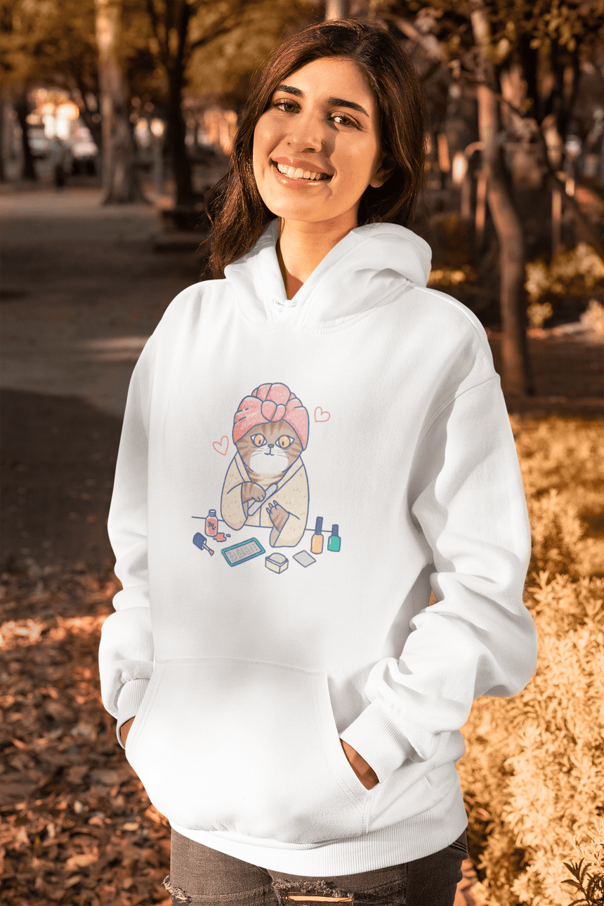 Spa Kitty - Heavy Blend Hoodie Sweatshirt