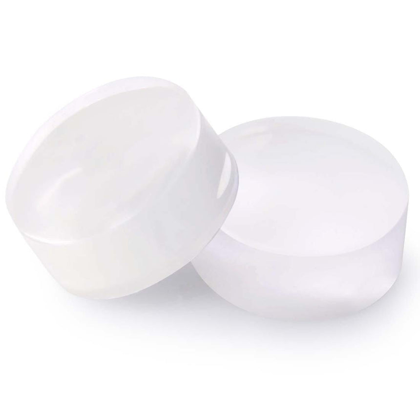 A set of 2 clear replacement heads for the SMALLER size (0.9 in. diam.) of Dual Sided Clear Stamper (No Handle).