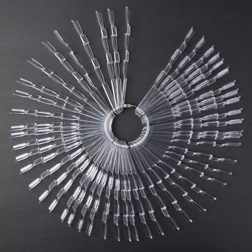 3-Tiered Clear Swatch Sticks w/ Ring - Set of 50 Sticks