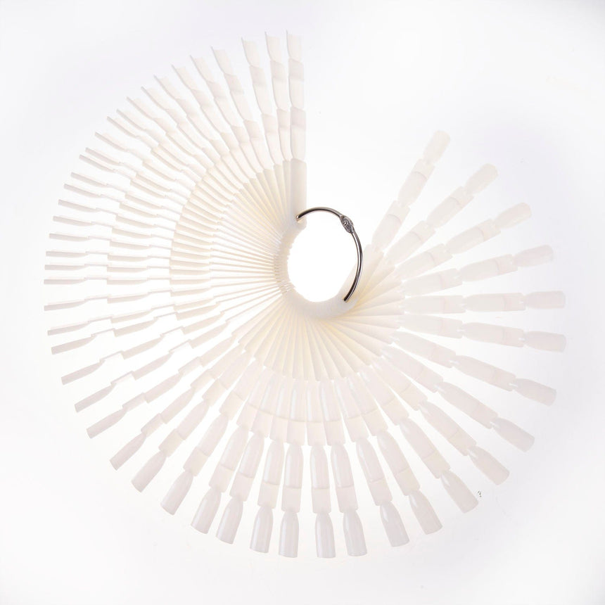 3-Tiered White Swatch Sticks w/ Ring - Set of 50 Sticks