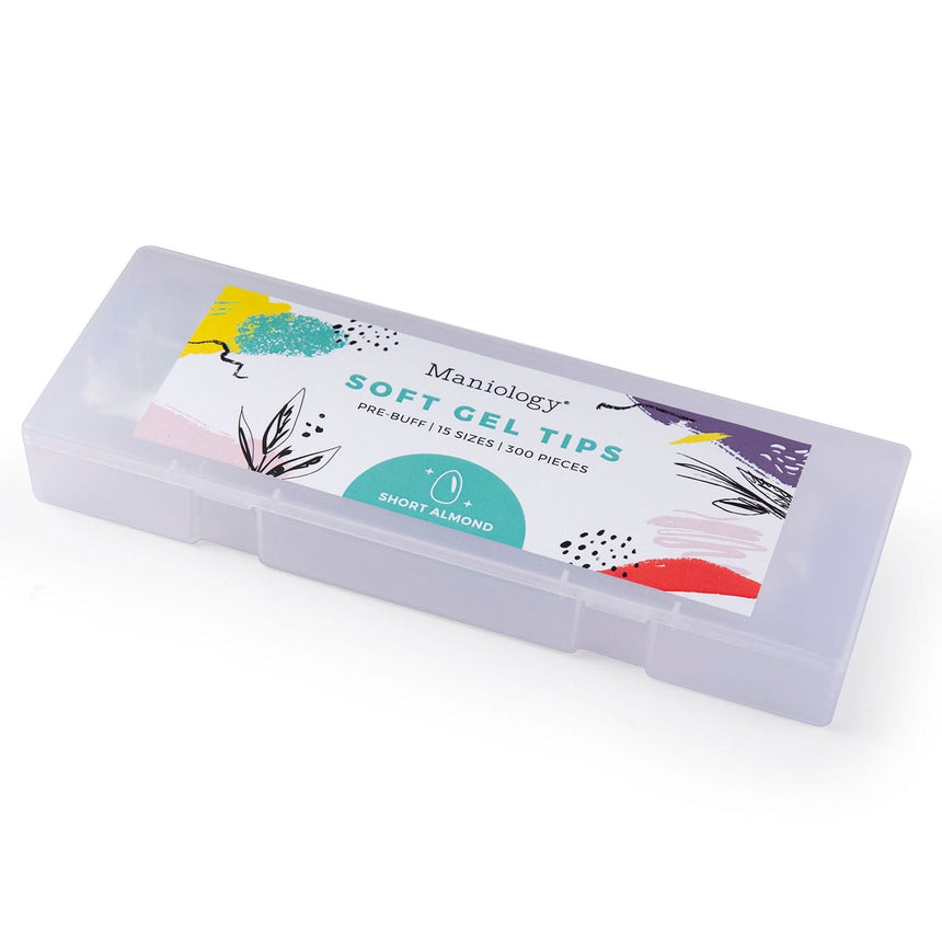 300pcs Full Cover Nail Tips for Extension in 15 Sizes - Short Almond