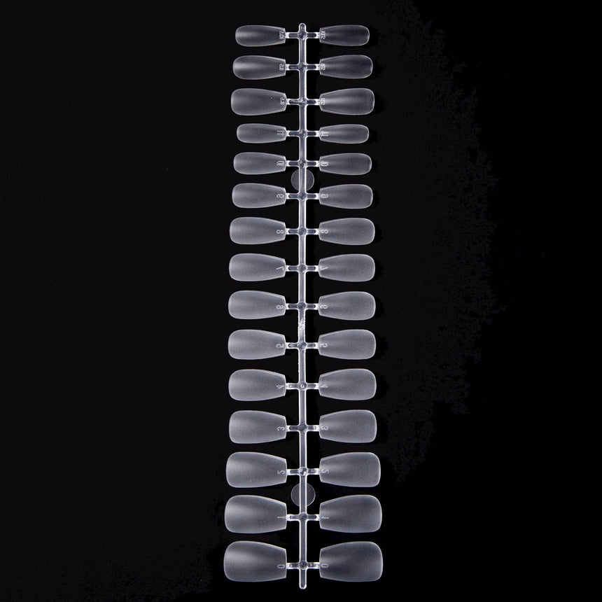 300pcs Full Cover Nail Tips for Extension in 15 Sizes - Short Coffin