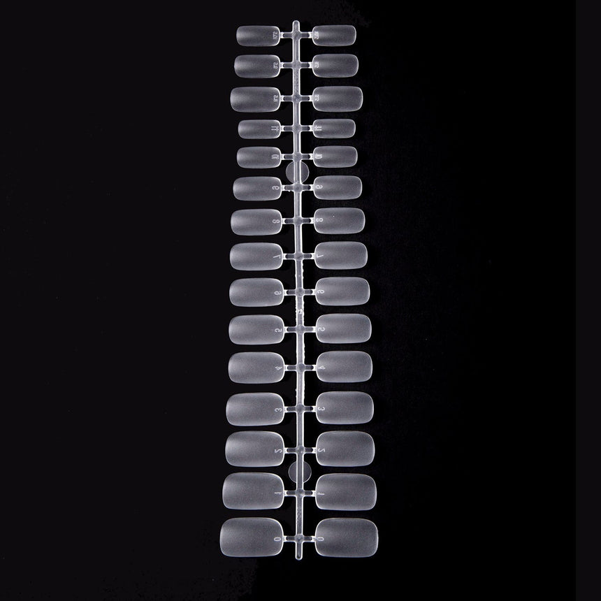 300pcs Full Cover Nail Tips for Extension in 15 Sizes - Short Squoval