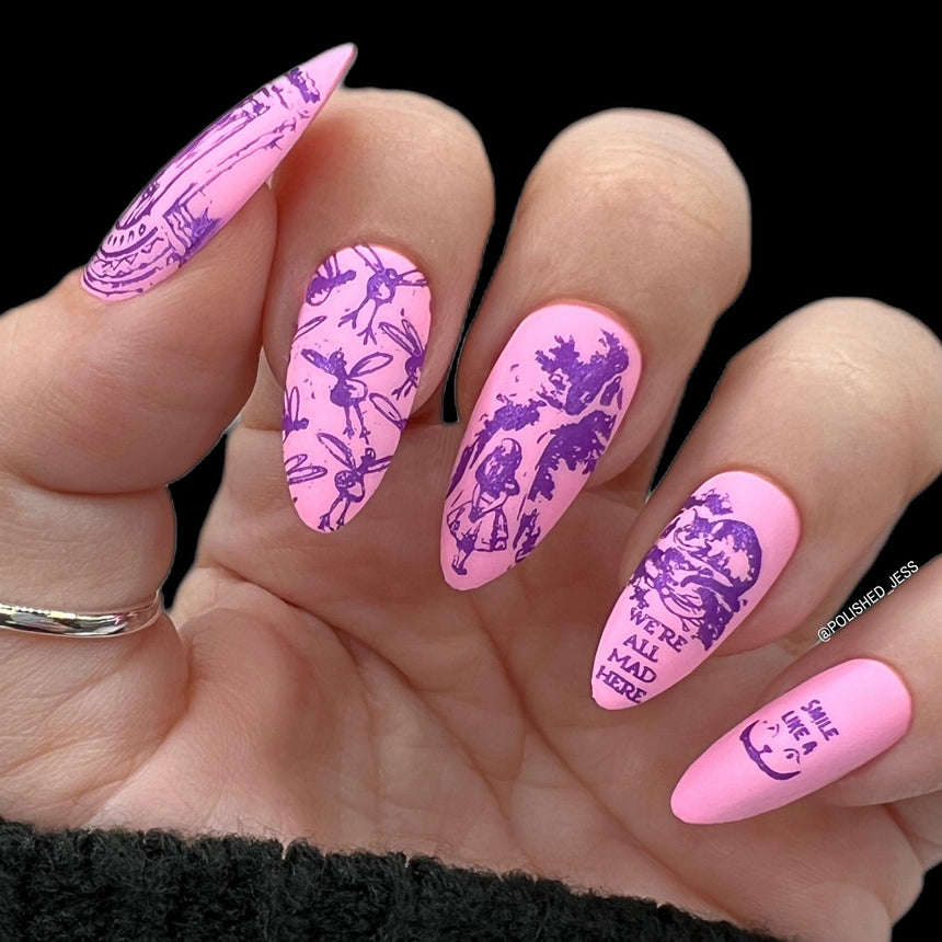 Adventures in Wonderland (M353) - Nail Stamping Plate