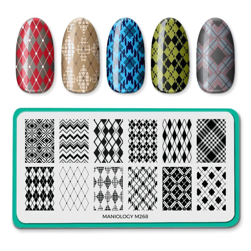 All About Argyle (m268) - Nail Stamping Plate