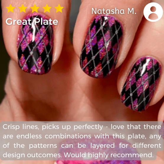 All About Argyle (m268) - Nail Stamping Plate