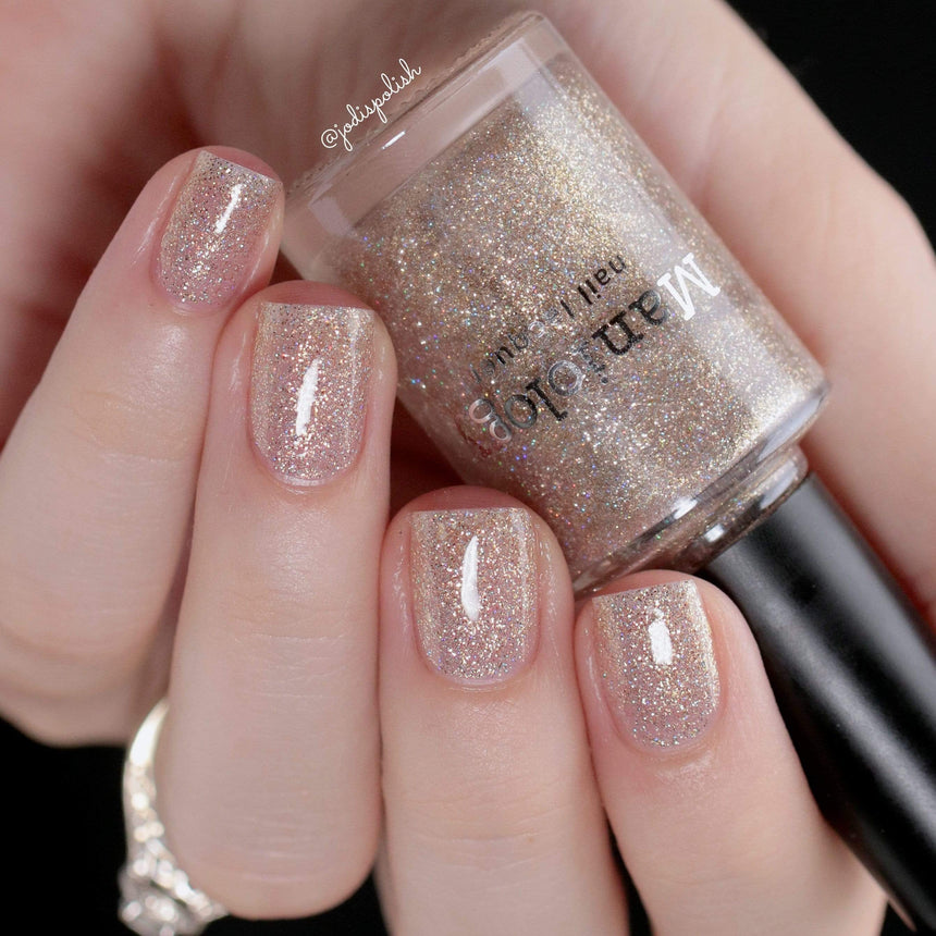 All That Glitters: Glam (P122) - Gold Glitter Nail Polish