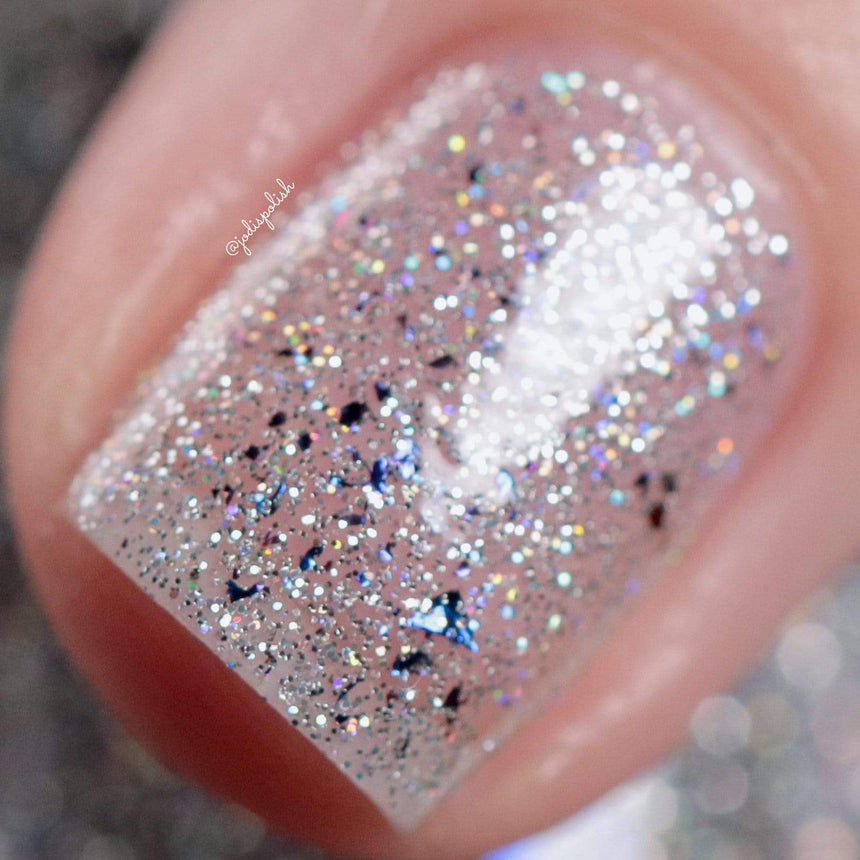 All That Glitters: Gleam (P124) - Silver Glitter Nail Polish
