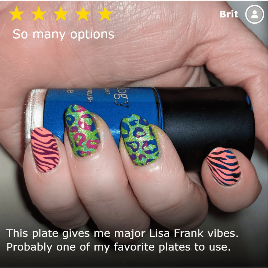 Animal Instinct (m089) - Nail Stamping Plate