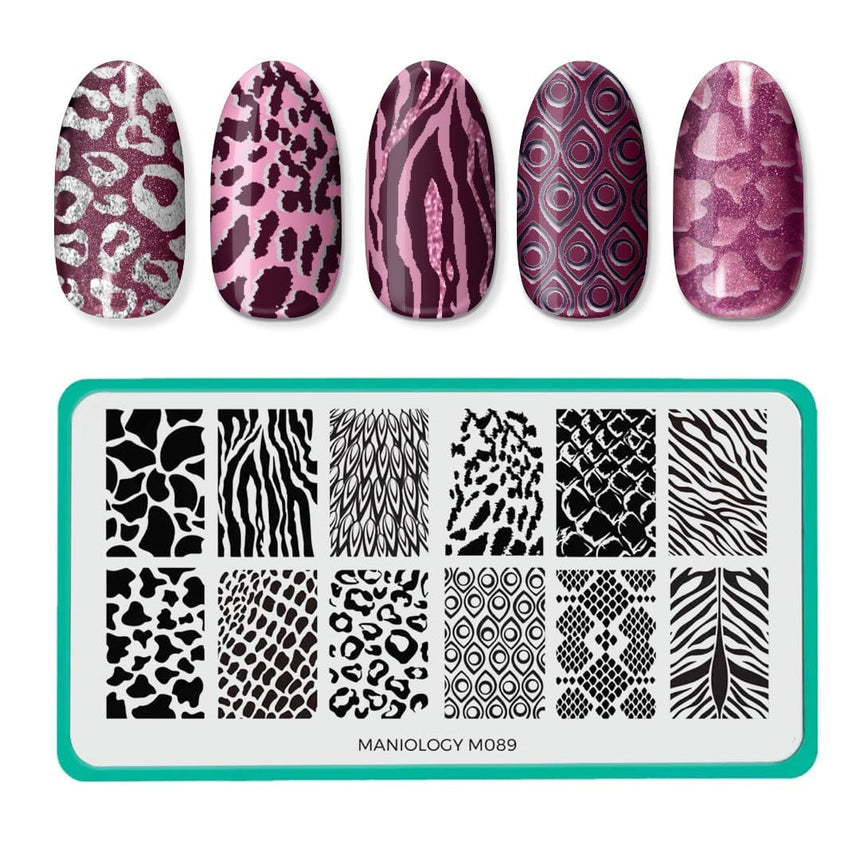 Animal Instinct (m089) - Nail Stamping Plate