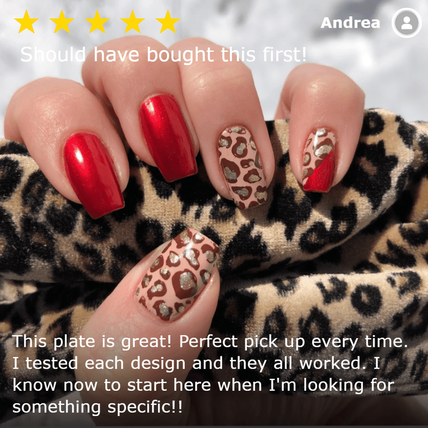 Animal Instinct (m089) - Nail Stamping Plate