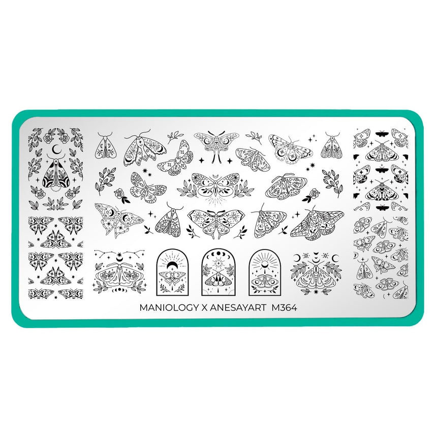 Artist Collaboration: Anesayart Celestial Wings (M364) - Nail Stamping Plate