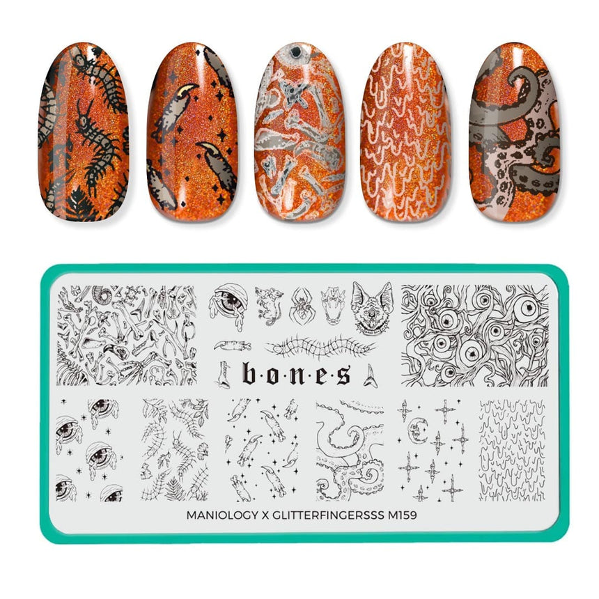 Artist Collaboration: Glitterfingersss (m159) - Nail Stamping Plate
