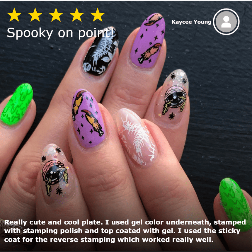 Artist Collaboration: Glitterfingersss (m159) - Nail Stamping Plate