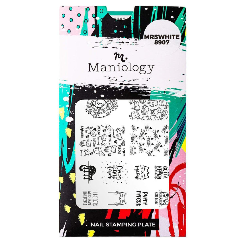 Artist Collaboration: MrsWhite8907 (m006) - Nail Stamping Plate