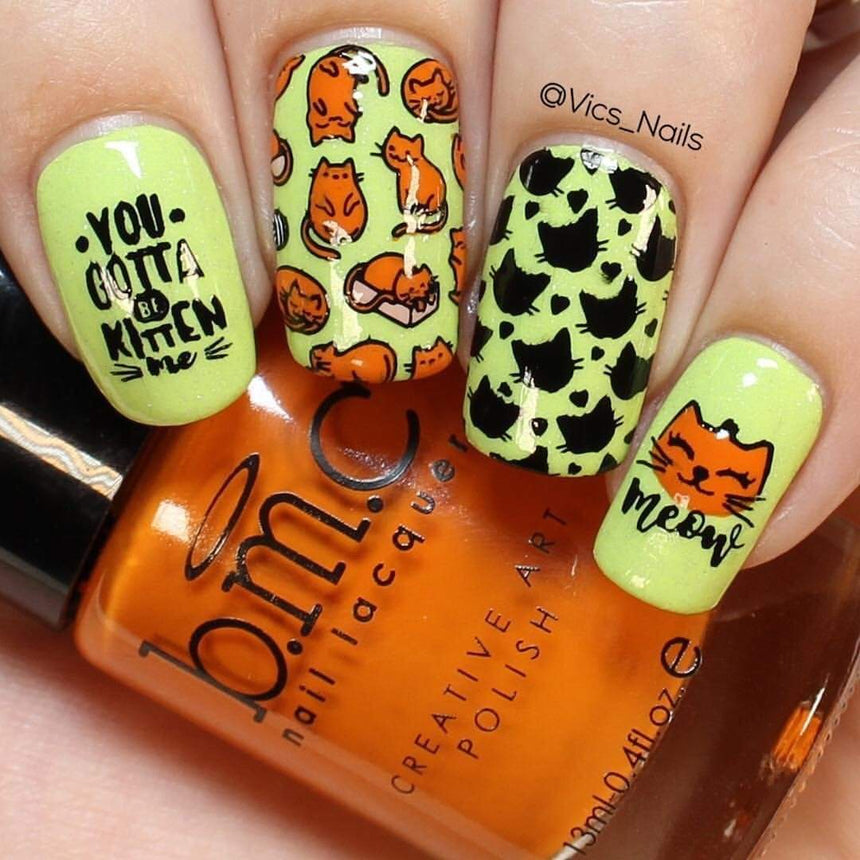 Artist Collaboration: MrsWhite8907 (m006) - Nail Stamping Plate