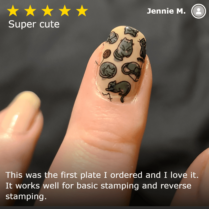 Artist Collaboration: MrsWhite8907 (m006) - Nail Stamping Plate