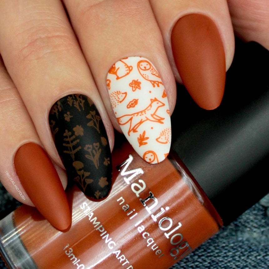 Autumn Blossom: 3-Piece Cream Stamping Art Polish Set