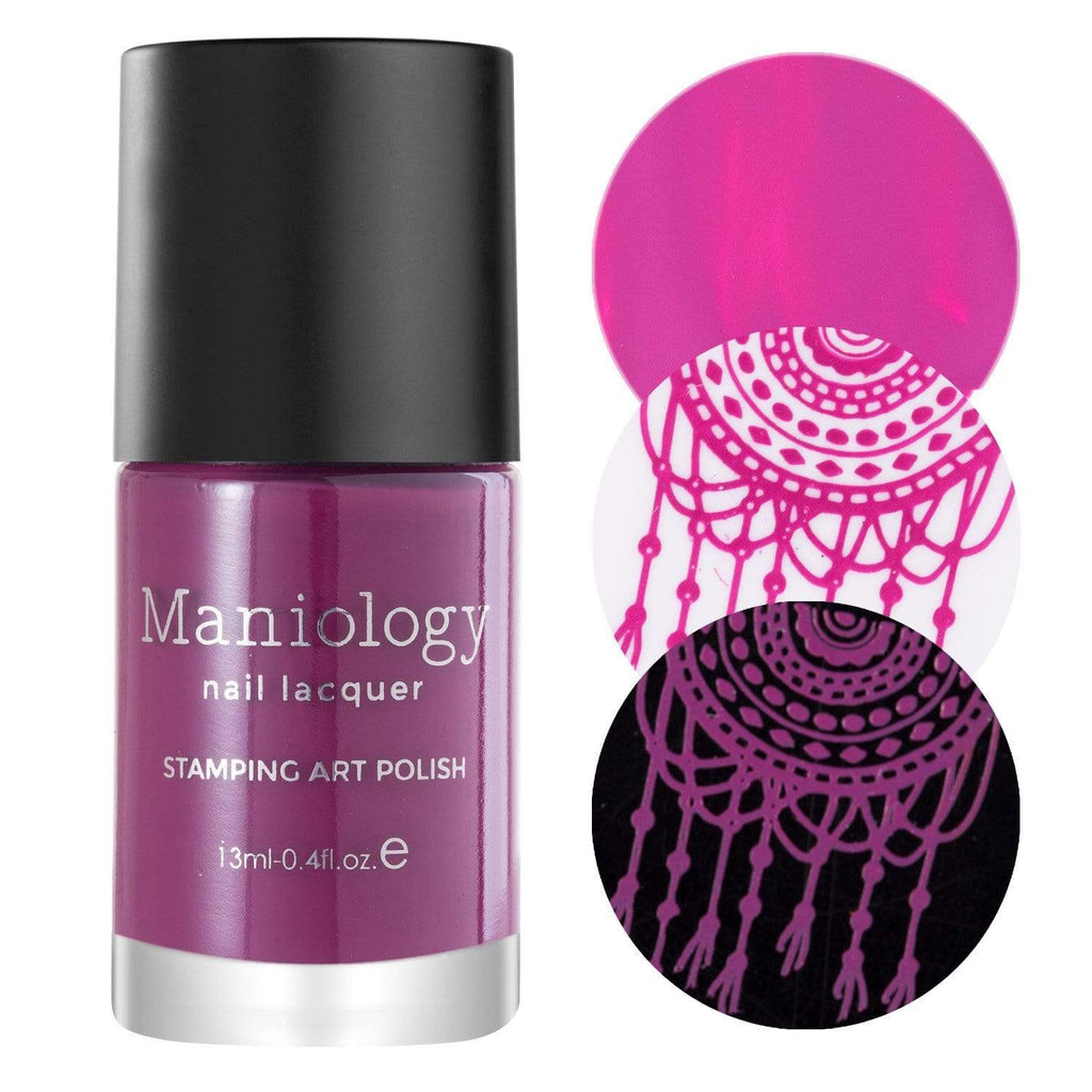 Gloom (B404) - Duochrome Purple Stamping Polish in All/All | Maniology