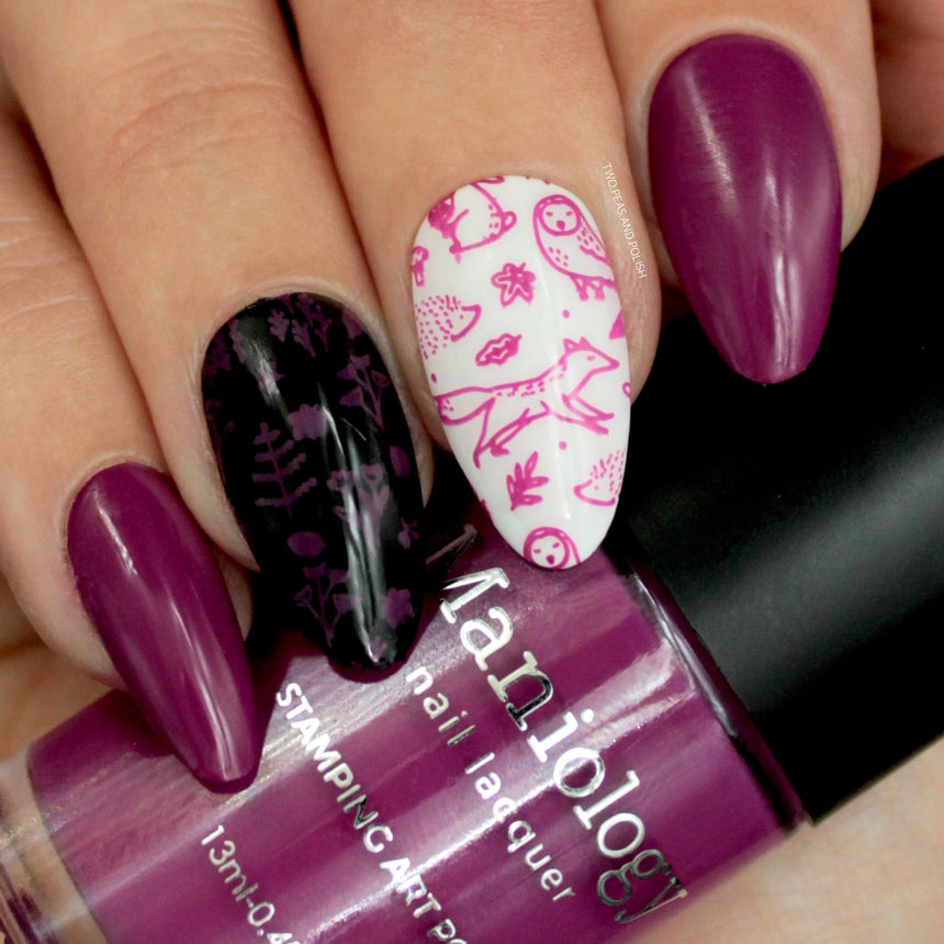 Autumn Blossom: Viola (B303) Magenta Purple Stamping Polish