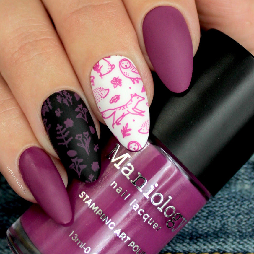 Autumn Blossom: Viola (B303) Magenta Purple Stamping Polish