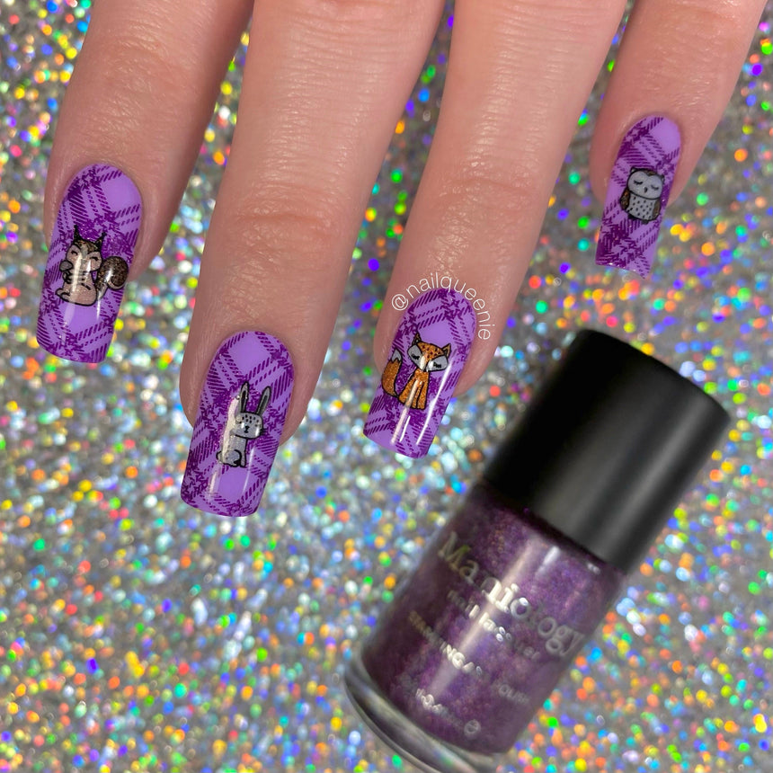 Autumn Furries (M333) - Nail Stamping Plate