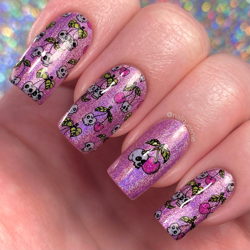 Batty Love (M346) - Nail Stamping Plate