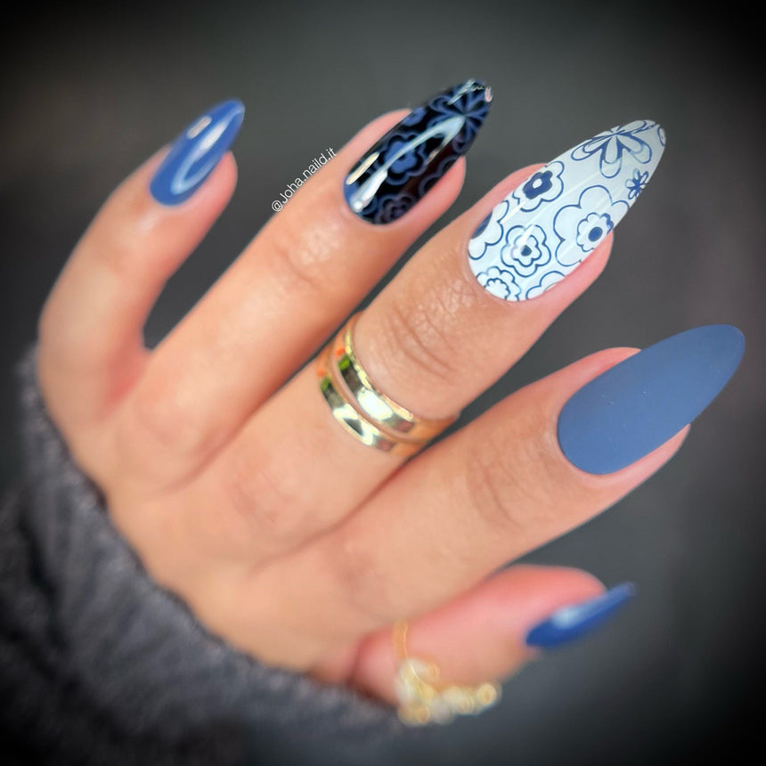 Beginnings: Awaken (B465) - Blue Cream Stamping Polish