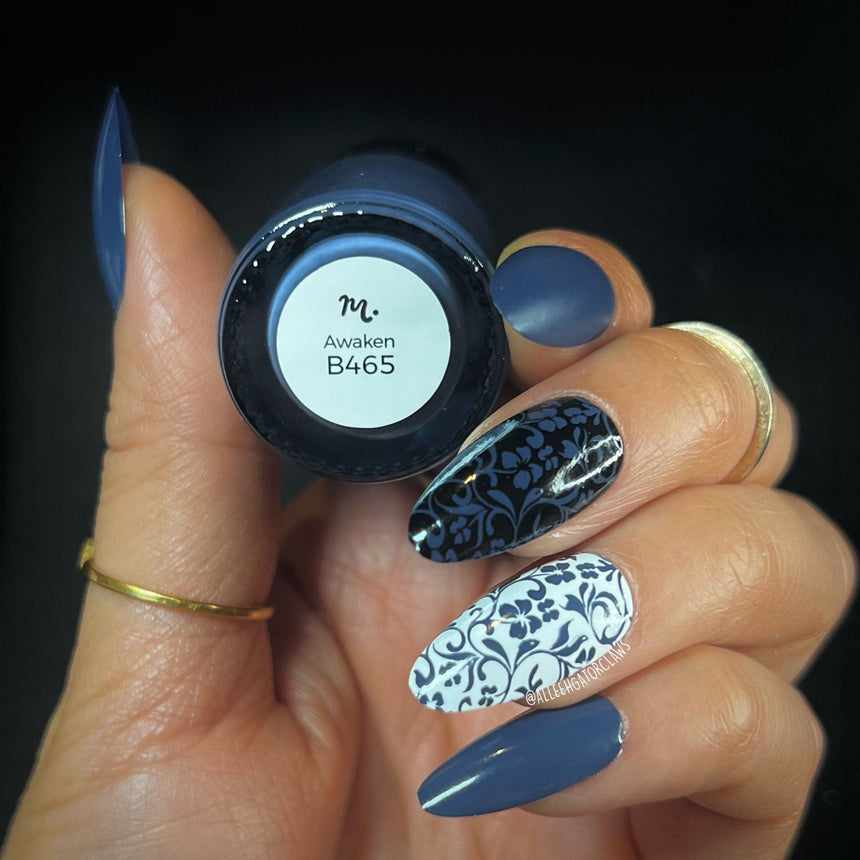 Beginnings: Awaken (B465) - Blue Cream Stamping Polish