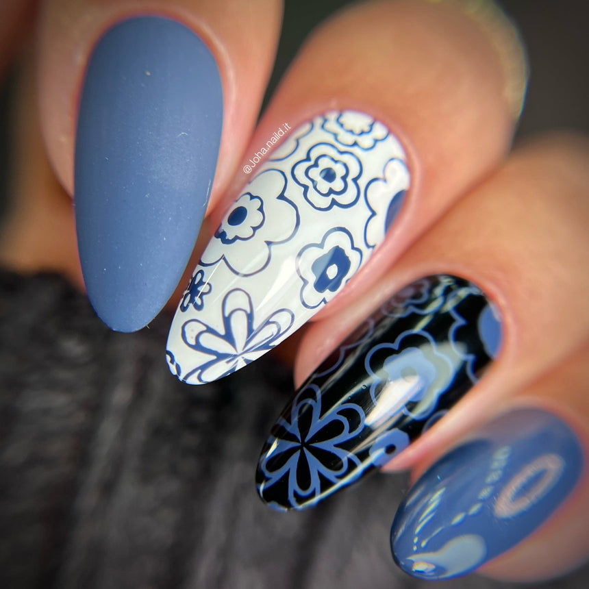 Beginnings: Awaken (B465) - Blue Cream Stamping Polish