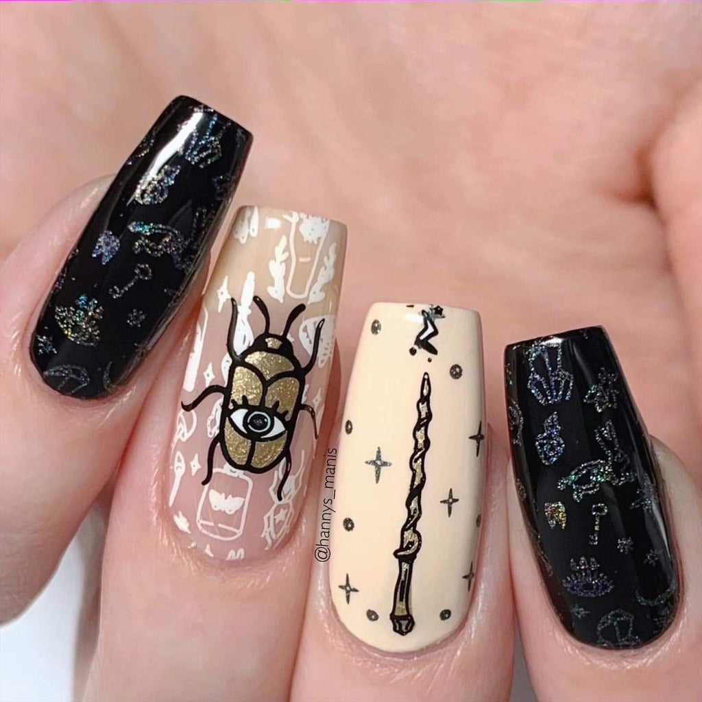 Bewitched: Wizards Welcome (m152) - Nail Stamping Plate