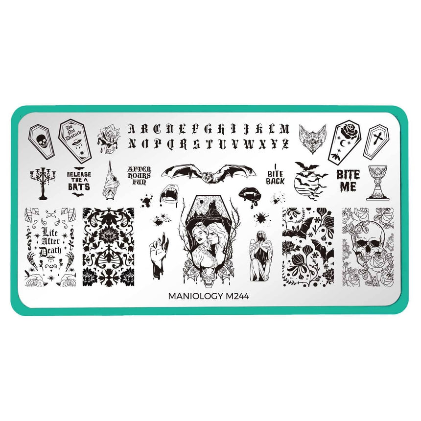 Bite Me (m244) - Nail Stamping Plate