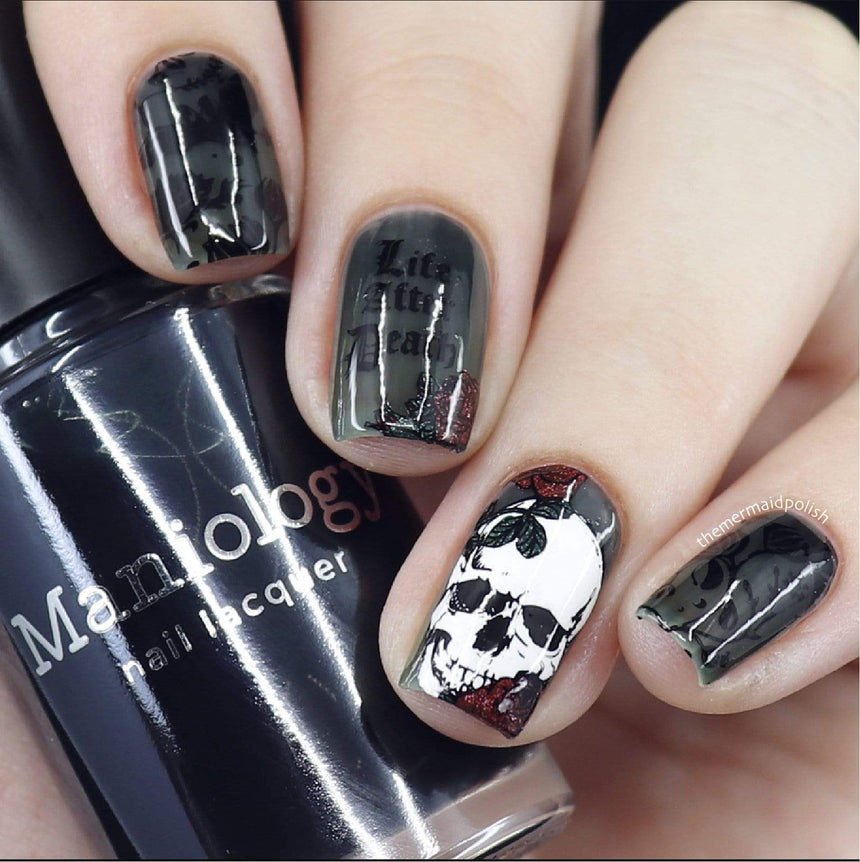 Bite Me (m244) - Nail Stamping Plate