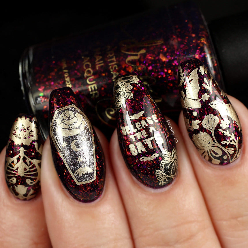 Bite Me (m244) - Nail Stamping Plate