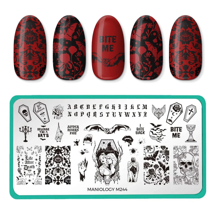 Bite Me (m244) - Nail Stamping Plate