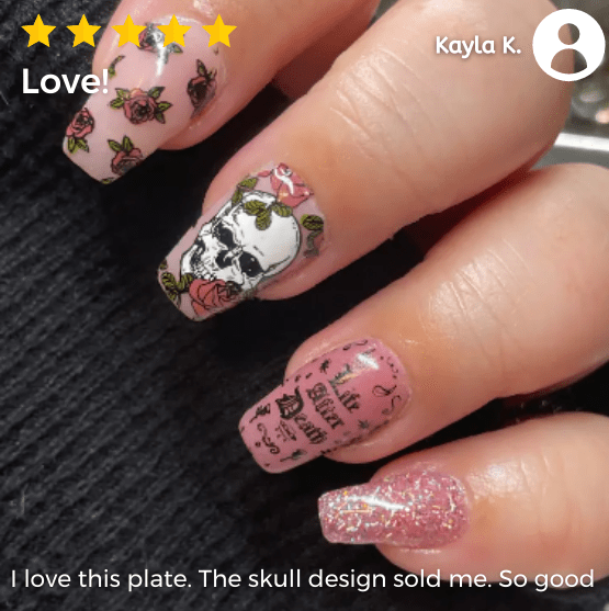 Bite Me (m244) - Nail Stamping Plate