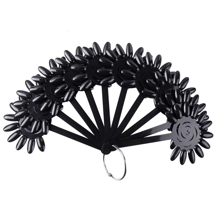 Black Polish Swatch Wheels - Set of 10