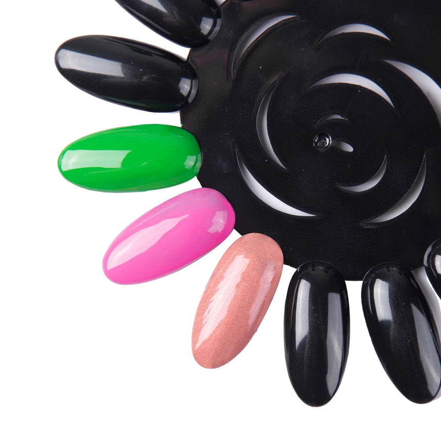 Black Polish Swatch Wheels - Set of 10