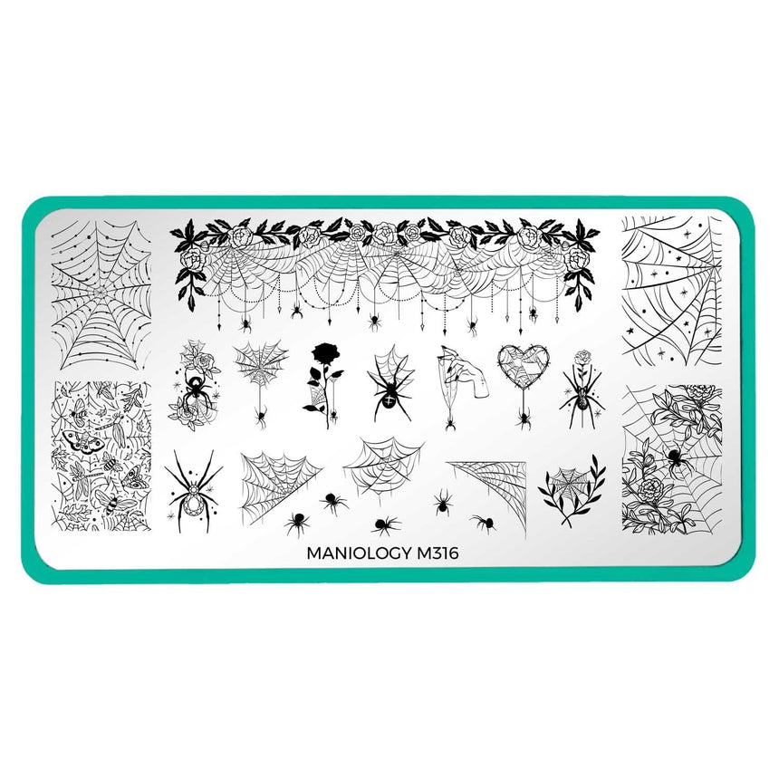 Black Widow (M316) - Nail Stamping Plate