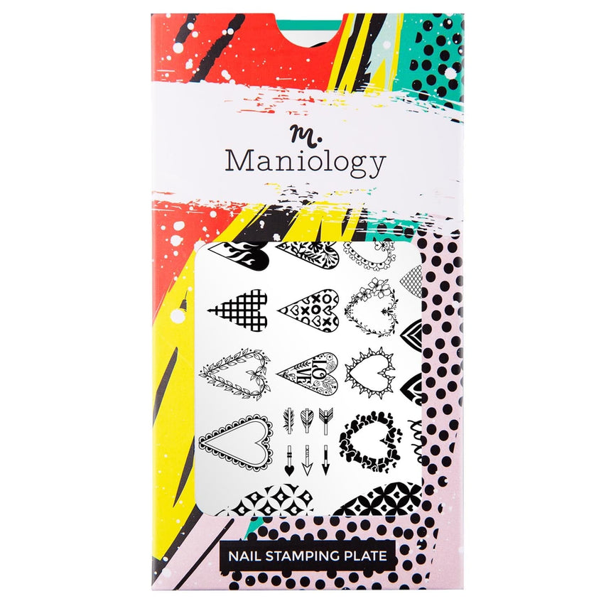 Bleeding Hearts (m272) - Nail Stamping Plate